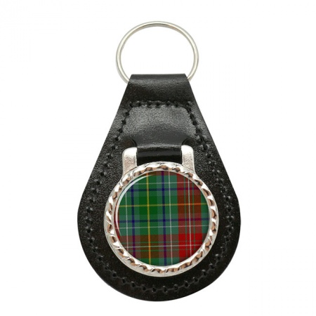 Muirhead Scottish Tartan Leather Key Fob