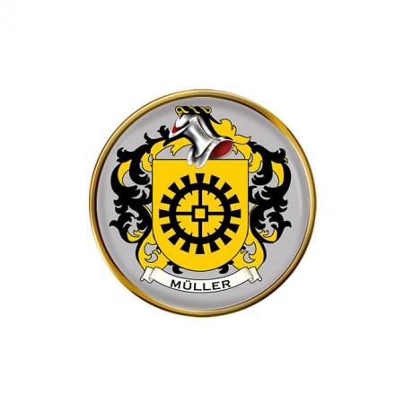 Müller (Swiss) Coat of Arms Pin Badge