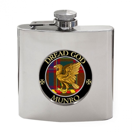 Munro Scottish Clan Crest Hip Flask