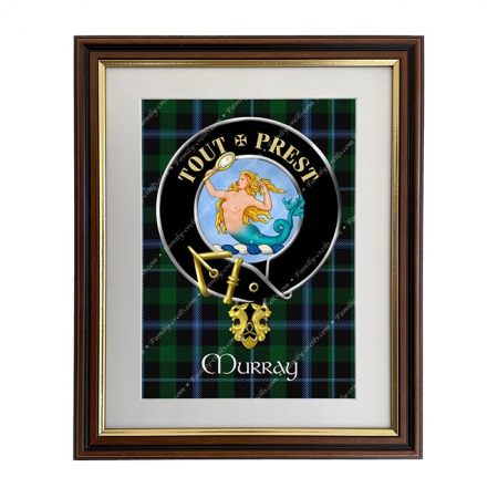 Murray (mermaid crest Scottish Clan Crest Framed Print