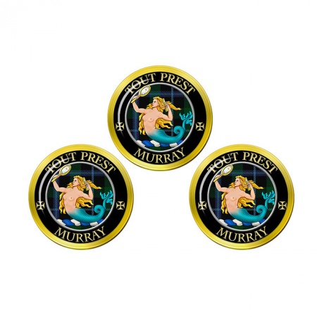 Murray (mermaid crest) Scottish Clan Crest Golf Ball Markers