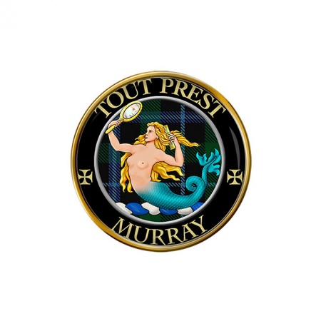 Murray (mermaid crest) Scottish Clan Crest Pin Badge