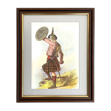 Murray (savage crest Scottish Clansman Print