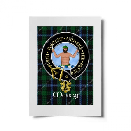 Murray (savage crest) Scottish Clan Crest Ready to Frame Print