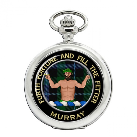 Murray (savage crest) Scottish Clan Crest Pocket Watch