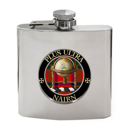 Nairn Scottish Clan Crest Hip Flask