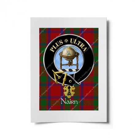 Nairn Scottish Clan Crest Ready to Frame Print