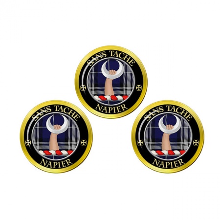 Napier Scottish Clan Crest Golf Ball Markers