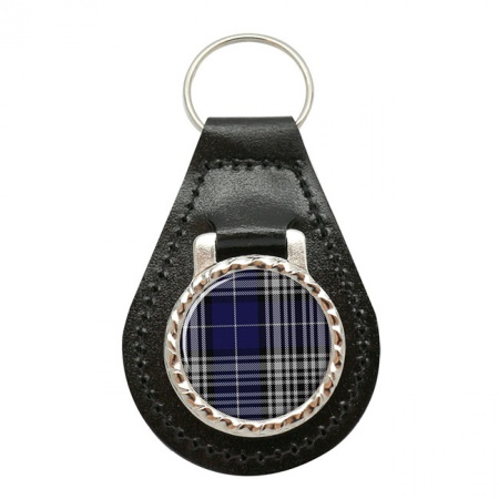 Napier Scottish Tartan Leather Key Fob