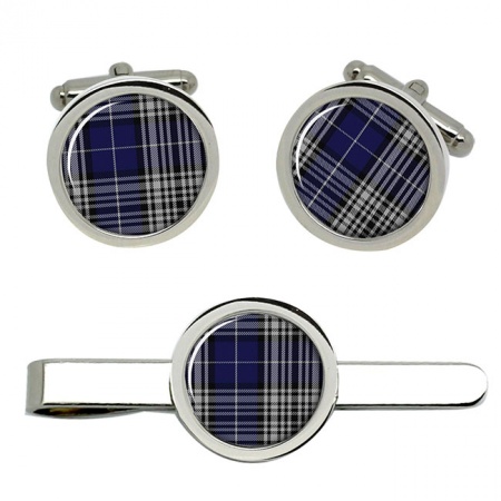 Napier Scottish Tartan Cufflinks and Tie Clip Set