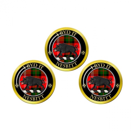 Nesbitt Scottish Clan Crest Golf Ball Markers