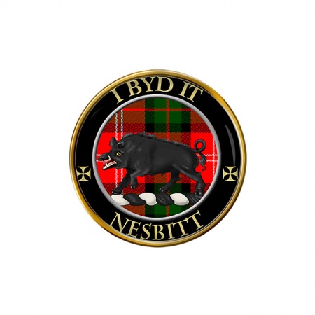 Nesbitt Scottish Clan Crest Pin Badge