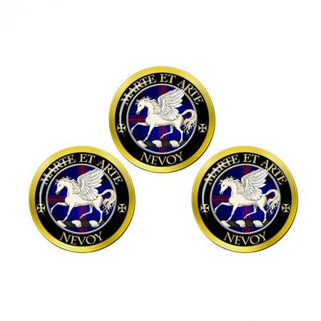 Nevoy Scottish Clan Crest Golf Ball Markers