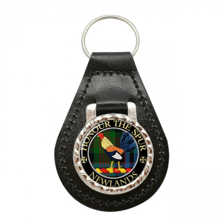 Newlands Scottish Clan Crest Leather Key Fob