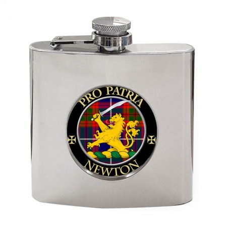 Newton Scottish Clan Crest Hip Flask