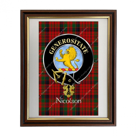 Nicolson Scottish Clan Crest Framed Print