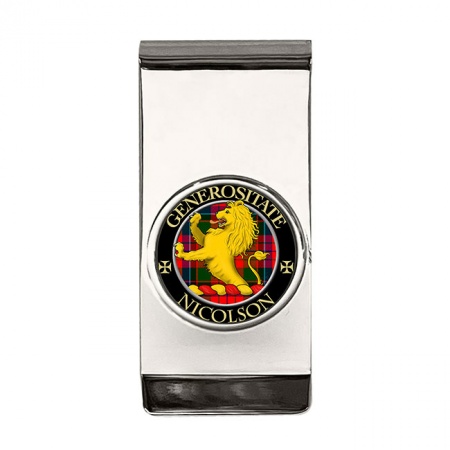 Nicolson Scottish Clan Crest Money Clip