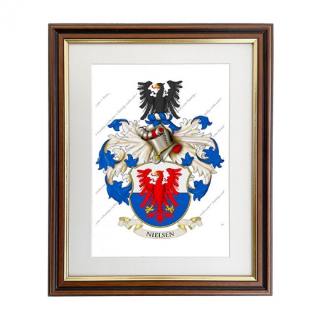 Nielsen (Denmark) Coat of Arms Framed Print