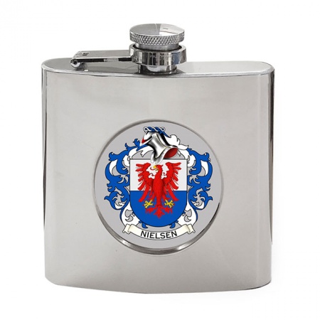Nielsen (Denmark) Coat of Arms Hip Flask