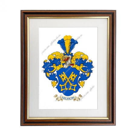 Nilsson (Sweden) Coat of Arms Framed Print