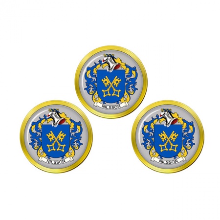 Nilsson (Sweden) Coat of Arms Golf Ball Markers