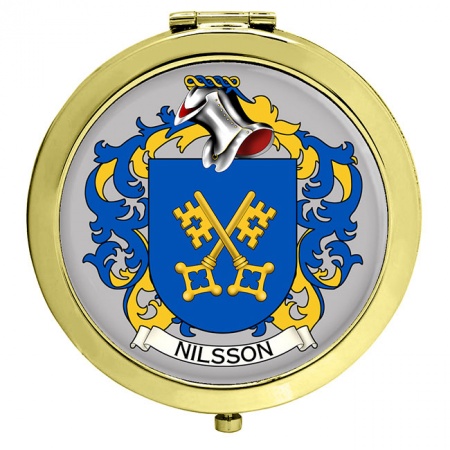 Nilsson (Sweden) Coat of Arms Compact Mirror