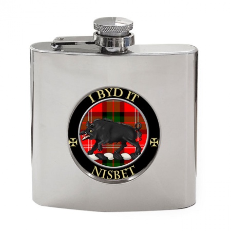 Nisbet Scottish Clan Crest Hip Flask