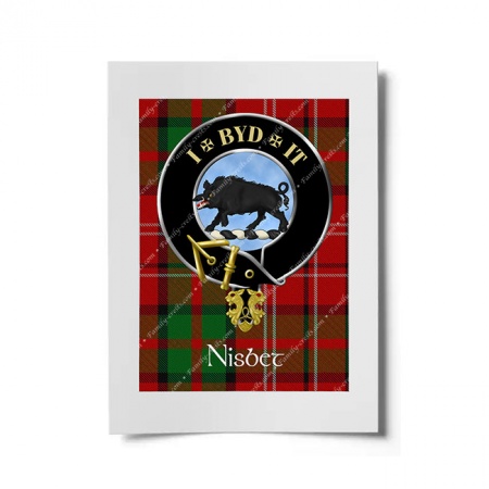 Nisbet Scottish Clan Crest Ready to Frame Print