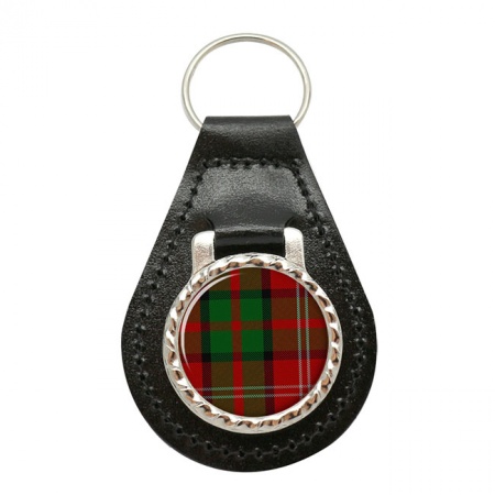 Nisbet Scottish Tartan Leather Key Fob