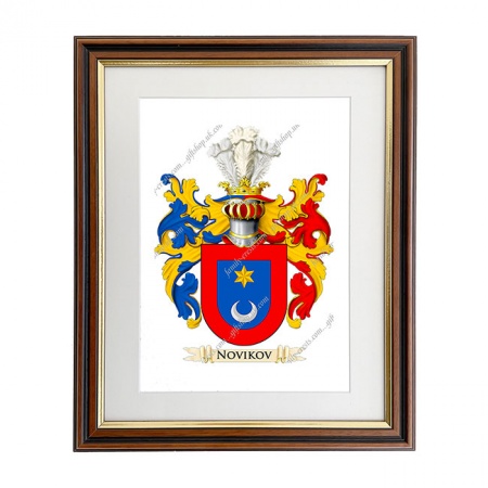 Novikov (Russia) Coat of Arms Framed Print