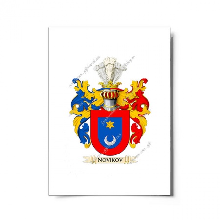 Novikov (Russia) Coat of Arms Print