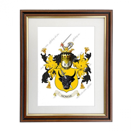 Nowak (Poland) Coat of Arms Framed Print