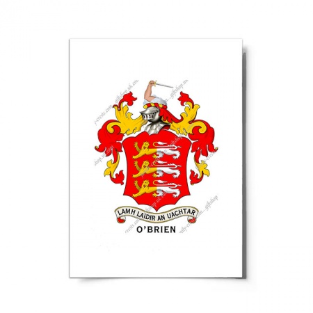 O'Brien (Ireland) Coat of Arms Print