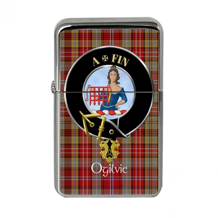 Ogilvie Scottish Clan Crest Flip Top Lighter