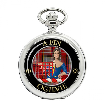 Ogilvie Scottish Clan Crest Pocket Watch