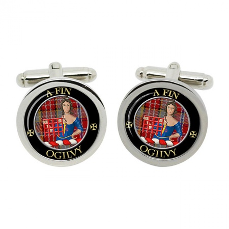 Ogilvy Scottish Clan Crest Cufflinks