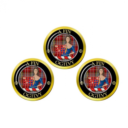 Ogilvy Scottish Clan Crest Golf Ball Markers