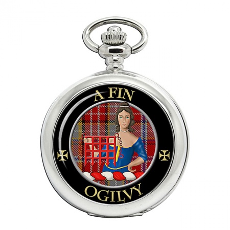 Ogilvy Scottish Clan Crest Pocket Watch