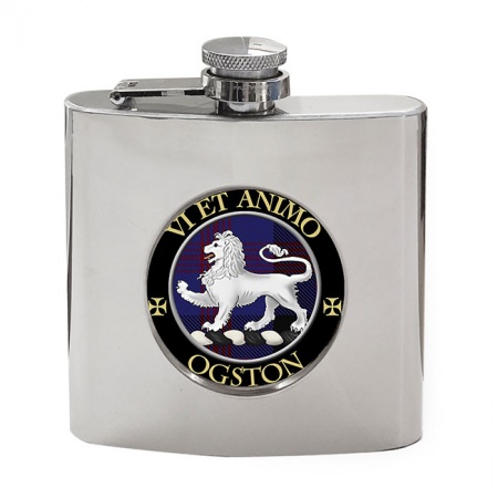 Ogston Scottish Clan Crest Hip Flask