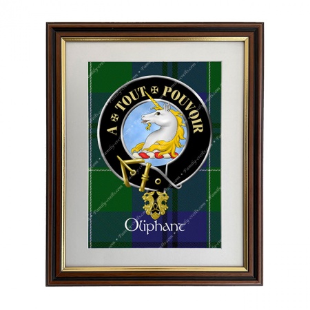 Oliphant Scottish Clan Crest Framed Print