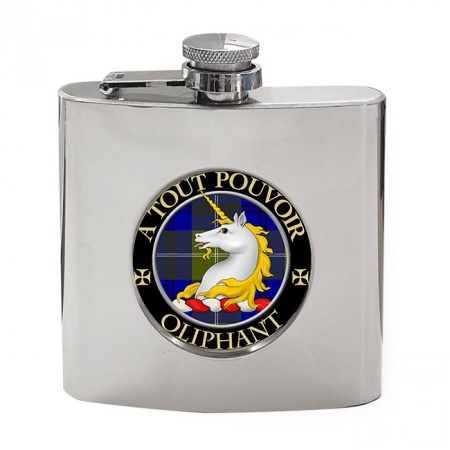 Oliphant Scottish Clan Crest Hip Flask