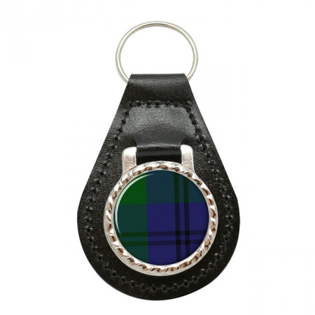 Oliphant Scottish Tartan Leather Key Fob