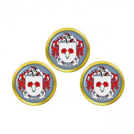 Olsson (Sweden) Coat of Arms Golf Ball Markers