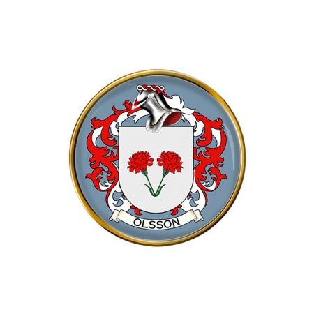 Olsson (Sweden) Coat of Arms Pin Badge