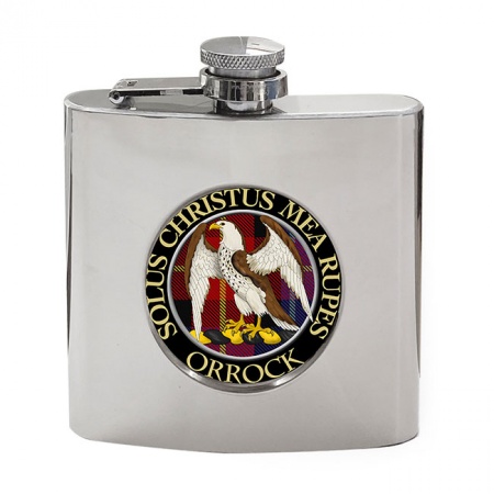 Orrock Scottish Clan Crest Hip Flask