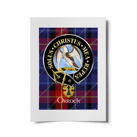 Orrock Scottish Clan Crest Ready to Frame Print