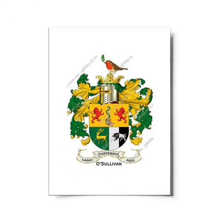 O'Sullivan (Ireland) Coat of Arms Print