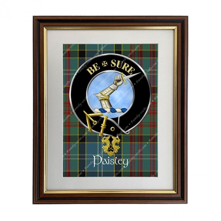 Paisley Scottish Clan Crest Framed Print