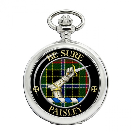 Paisley Scottish Clan Crest Pocket Watch