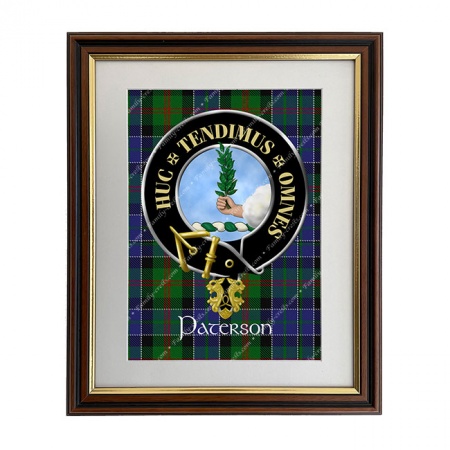 Paterson Scottish Clan Crest Framed Print